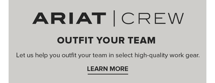 OUTFIT YOUR TEAM | LEARN MORE