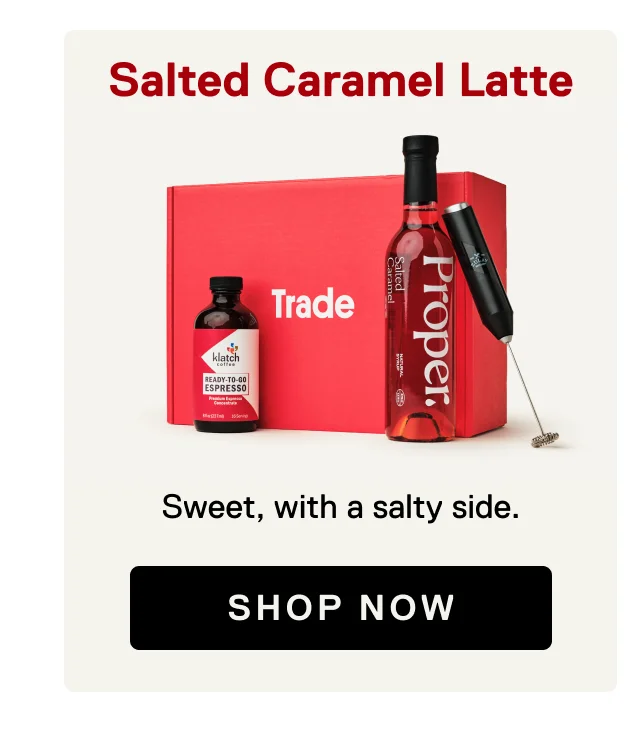 Salted Caramel Latte Kit. Shop Now