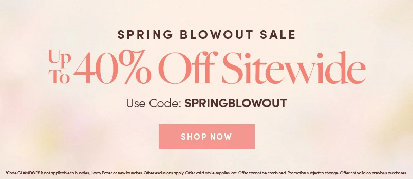 Get up to 40% off Sitewide with the code SPRINGBLOWOUT