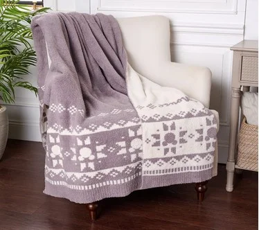 Barefoot Dreams CozyChic Disney Mickey Fair Isle Throw