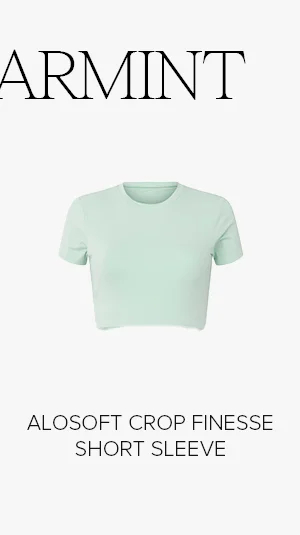 ALOSOFT CROP FINESSE SHORT SLEEVE