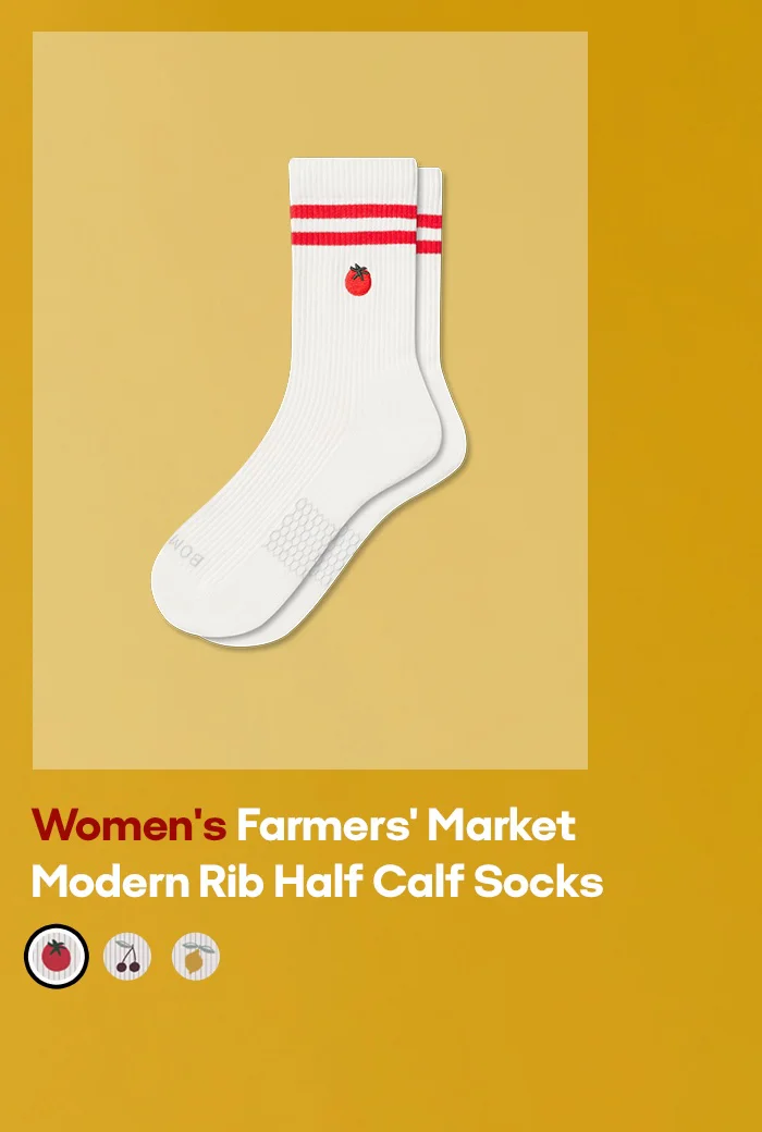 Women's Farmers' Market Modem Rib Half Calf Socks