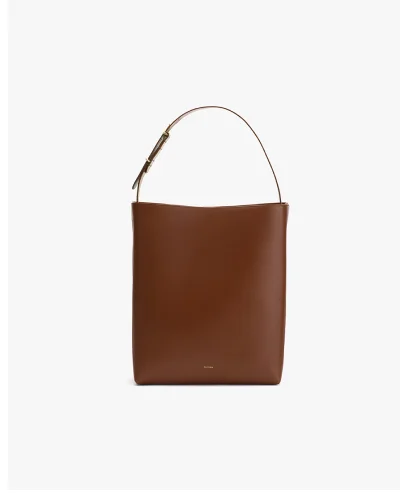 Oversized Linea Bag Dark Chestnut