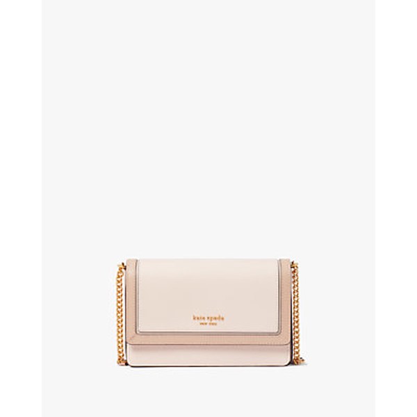 Morgan Colorblocked Flap Chain Wallet