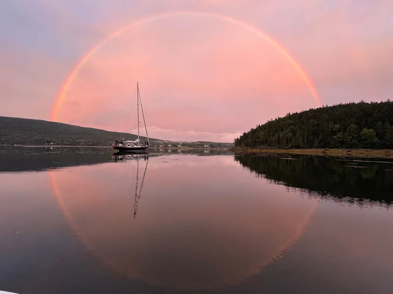 rainbow in Maine