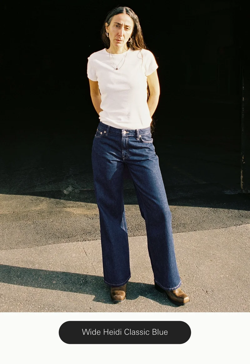 Wide Heidi Classic Blue