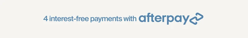 4 interest-free payments with Afterpay