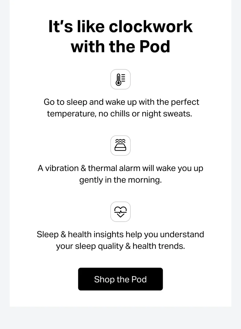 It’s like clockwork with the Pod