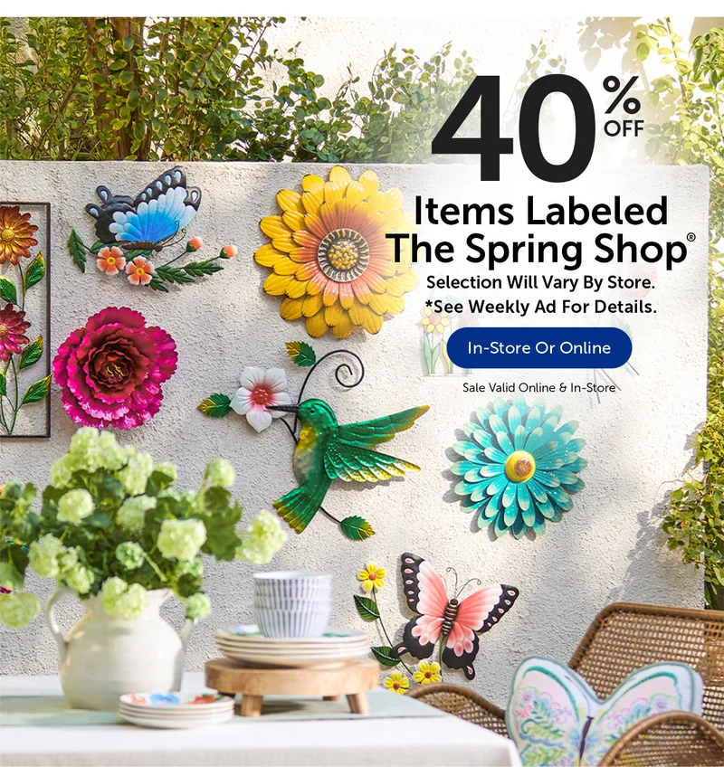 40% Off Items Labeled The Spring Shop®