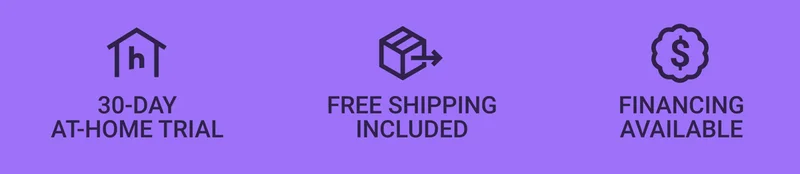 30-dayu at-home trial. Free shipping included. Financing available.