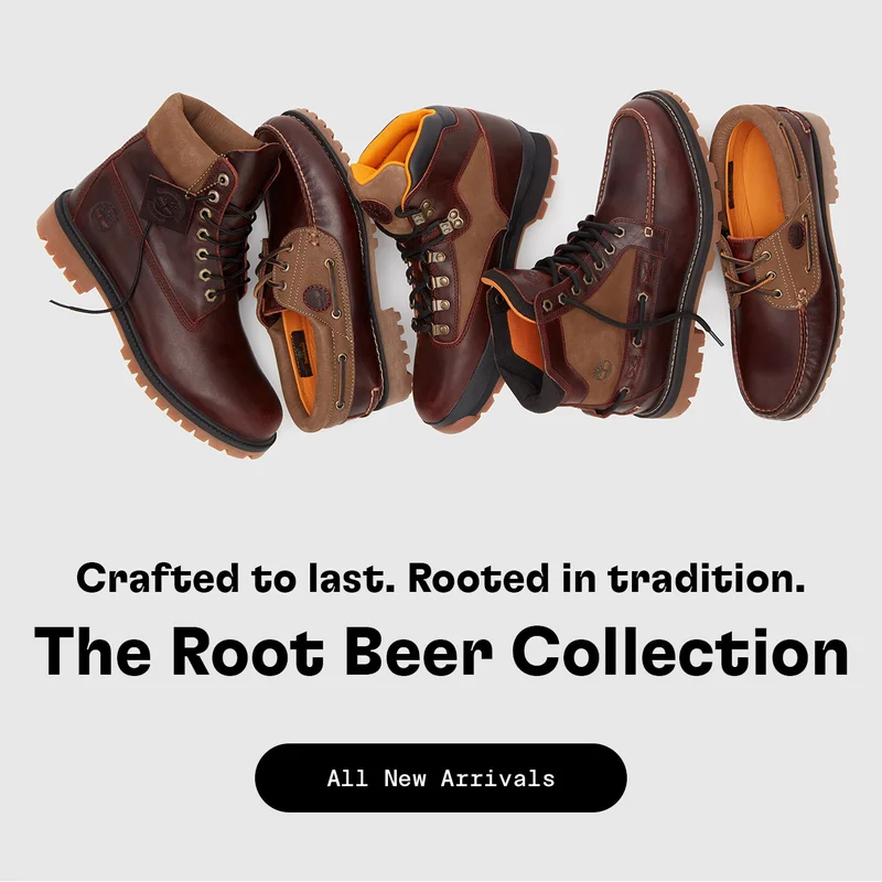 Crafted to last. Rooted in tradition. The Root Beer Collection. All New Arrivals.