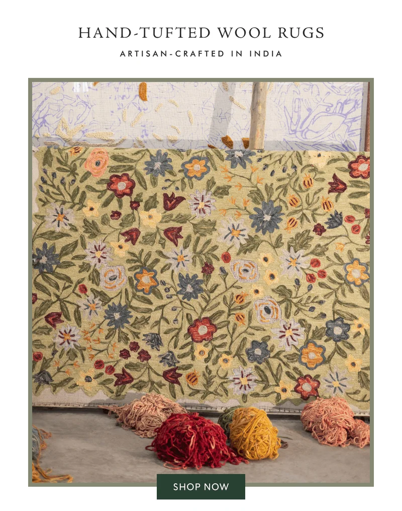 HAND-TUFTED WOOL RUGS - ARTISAN-CRAFTED IN INDIA | SHOP NOW