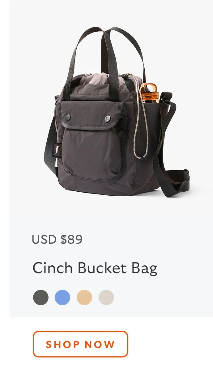 Cinch Bucket Bag - Charcoal