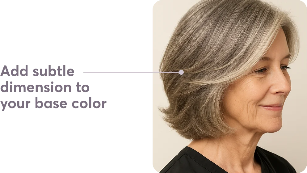 Add subtle dimension to your base color