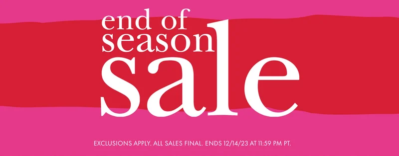 end of season sale