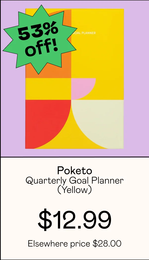 Quarterly Goal Planner (Yellow)