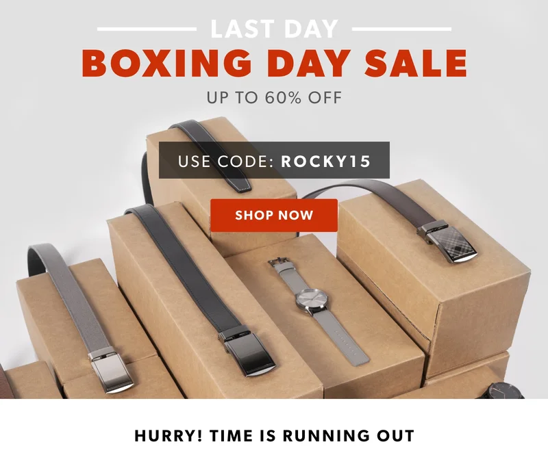 BOXING DAY SALE! 15% OFF SITEWIDE. USE CODE: discount code. SHOP NOW.