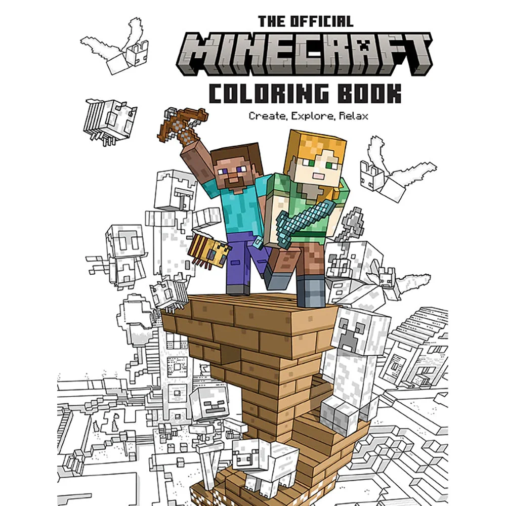 Image of Official Minecraft Coloring Book: Create, Explore, Relax!