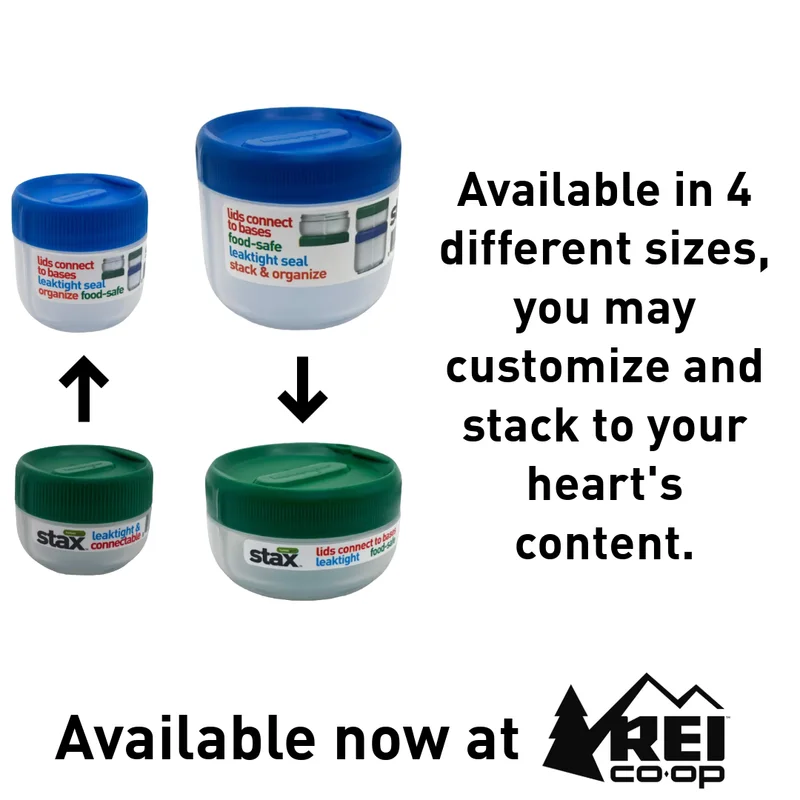 "Available in 4 different sizes, you may customize and stack to your heart's content. Available now at REI"