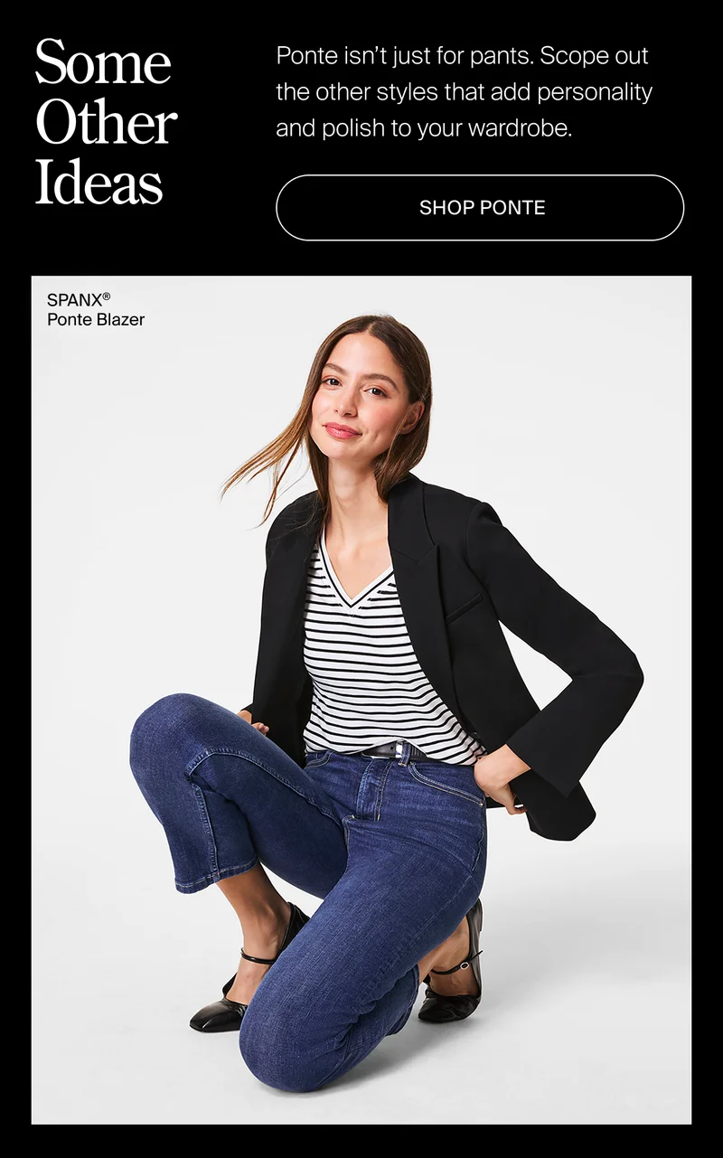 Ponte isn't just for pants. Scope out the other styles.