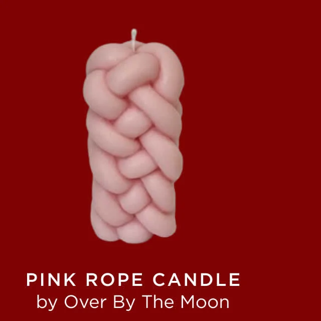Pink Rope Candle