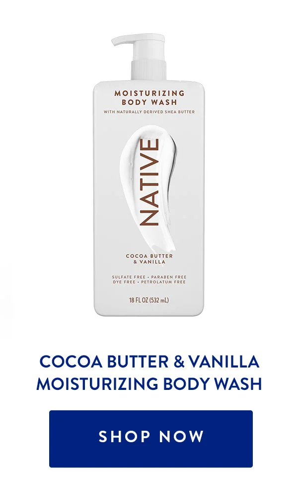 COCOA BUTTER & VANILLA MOISTURIZING BODY WASH | SHOP NOW