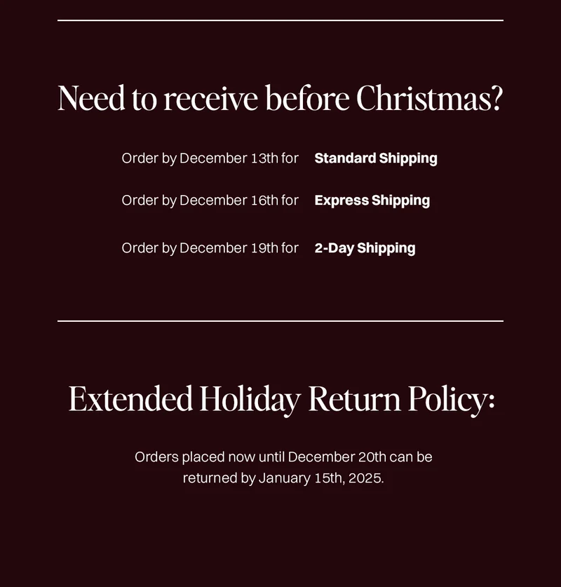 Holiday Return