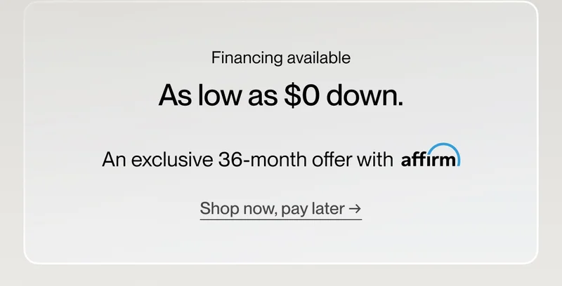 Financing available