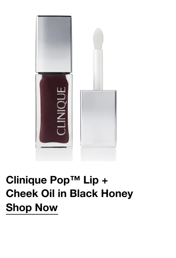 Clinique Pop™ Lip + Cheek Oil in Black Honey | Shop Now