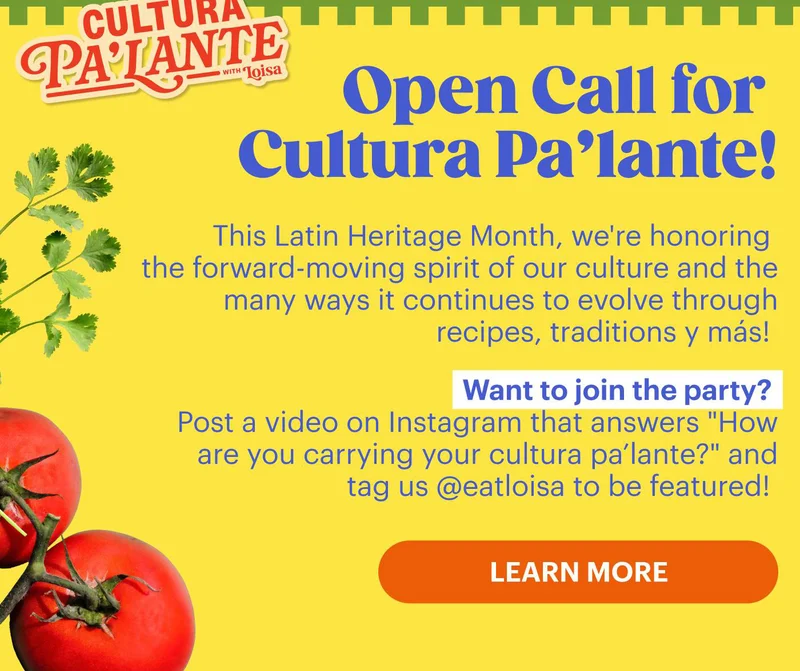 Open Call for Cultura Pa’lante! LEARN MORE