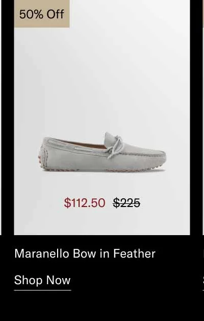 Maranello Bow in Feather 50% off-Shop Now