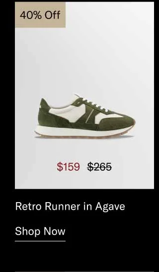 Retro Runner in Agave 40% off-Shop Now