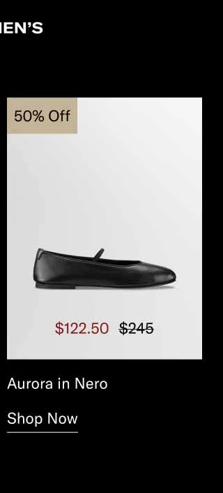 Aurora in Nero 50% off-Shop Now