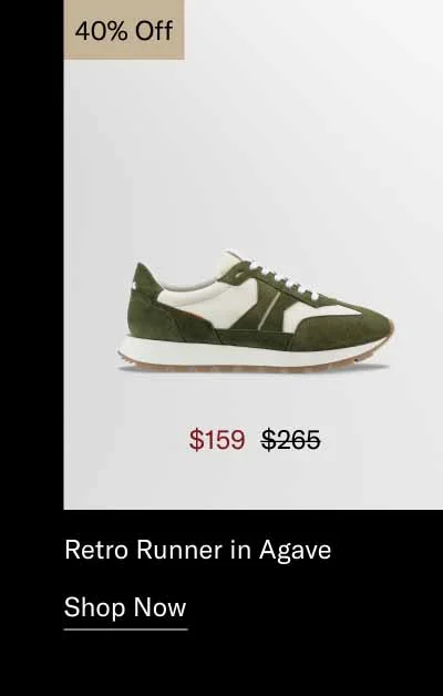 Retro Runner in Agave 40% off-Shop Now