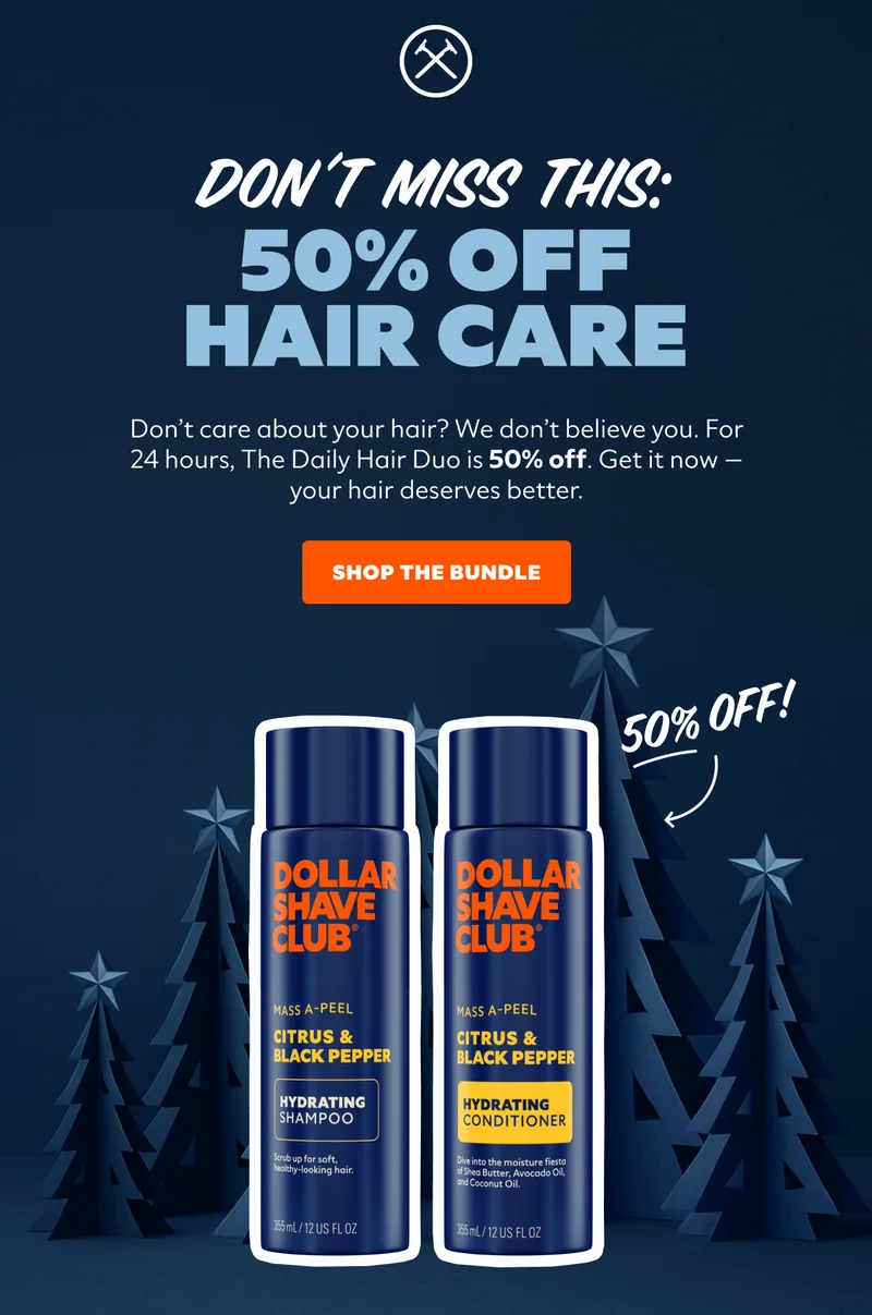 DON'T MISS THIS: 50% OFF HAIR CARE | SHOP THE BUNDLE