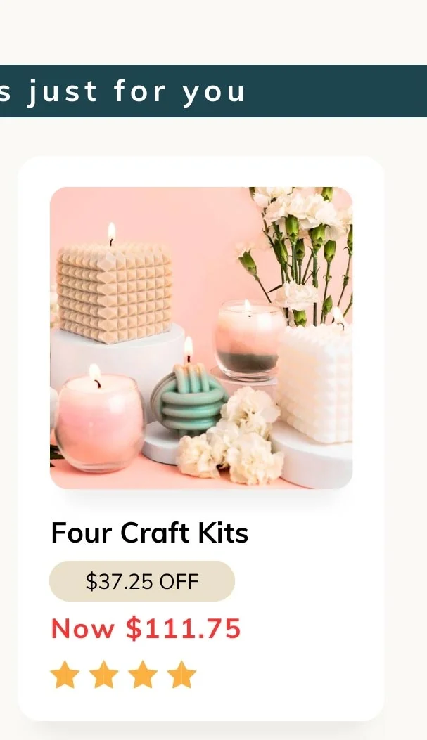 Self Care Crafting Gift Set (Four Craft Kits!)