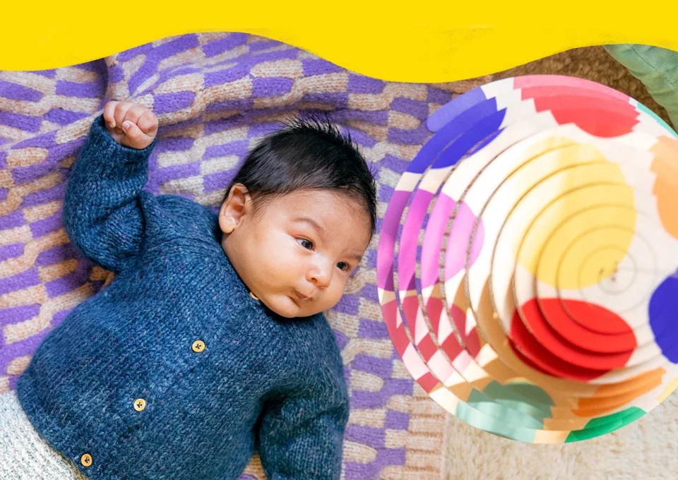 Baby looking at mobile