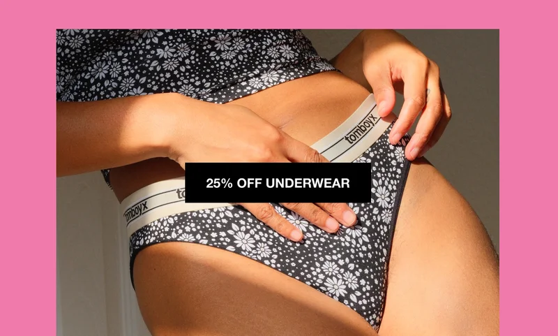 25% Off Underwear