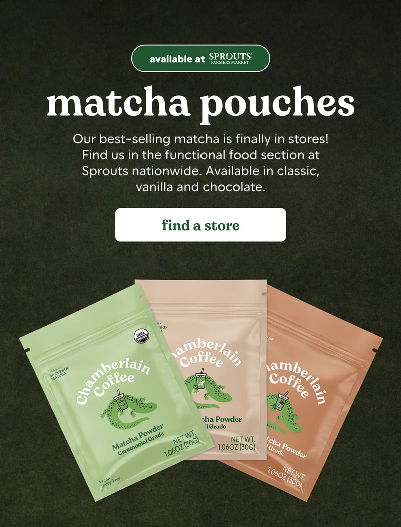 matcha pouches at sprouts