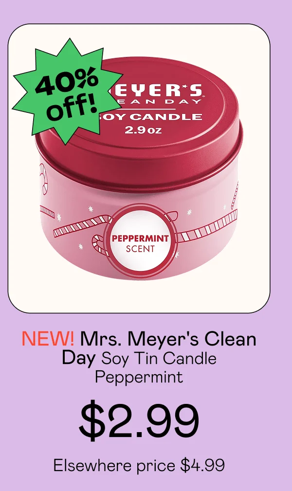 Soy Tin Candle Peppermint