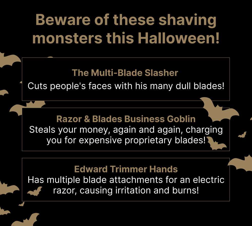 Beware of these shaving monsters this Halloween!