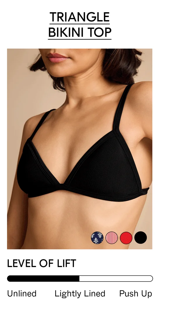 Triangle Bikini Top —&nbsp;Level of Lift: Lightly Lined