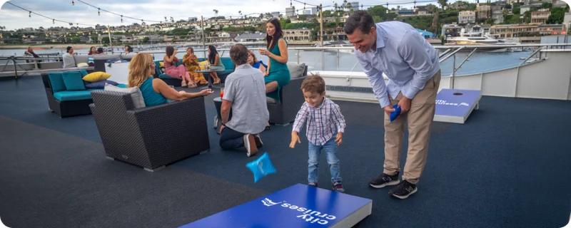 Family on a cruise