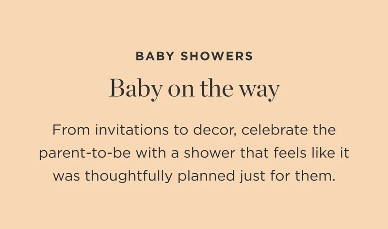 BABY SHOWERS. Baby on the way