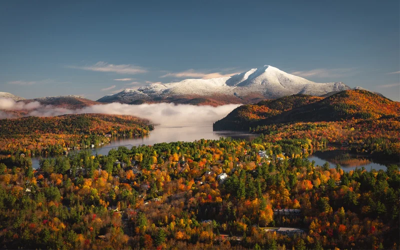Lake Placid and Whiteface Mountain is a famous sight of the Adirondacks.