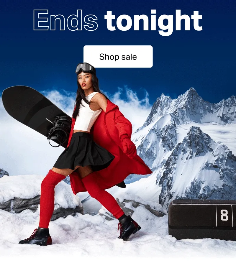 Ends tonight. Shop sale