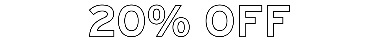 20% OFF + FREE SHIPPING