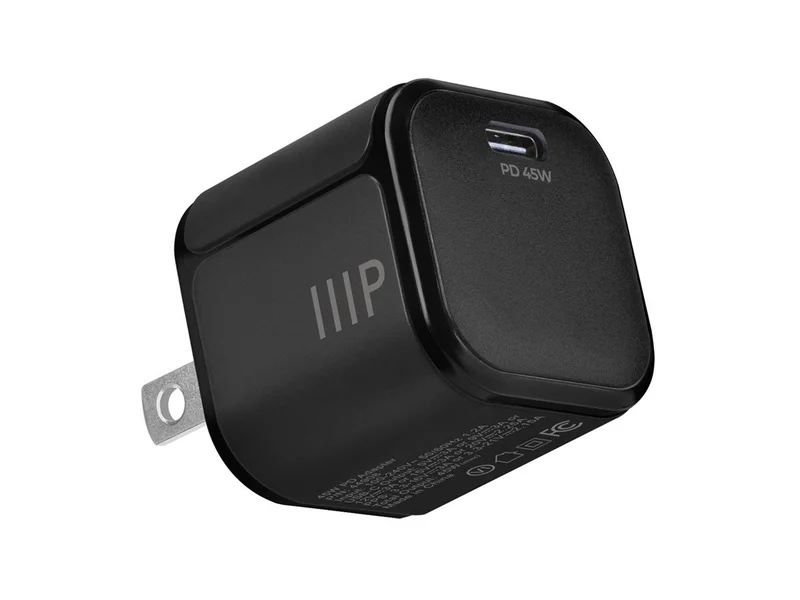 45W USB‑C® Mini Cubic GaN Charger In Black