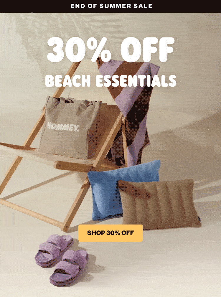 30% off beach essentials