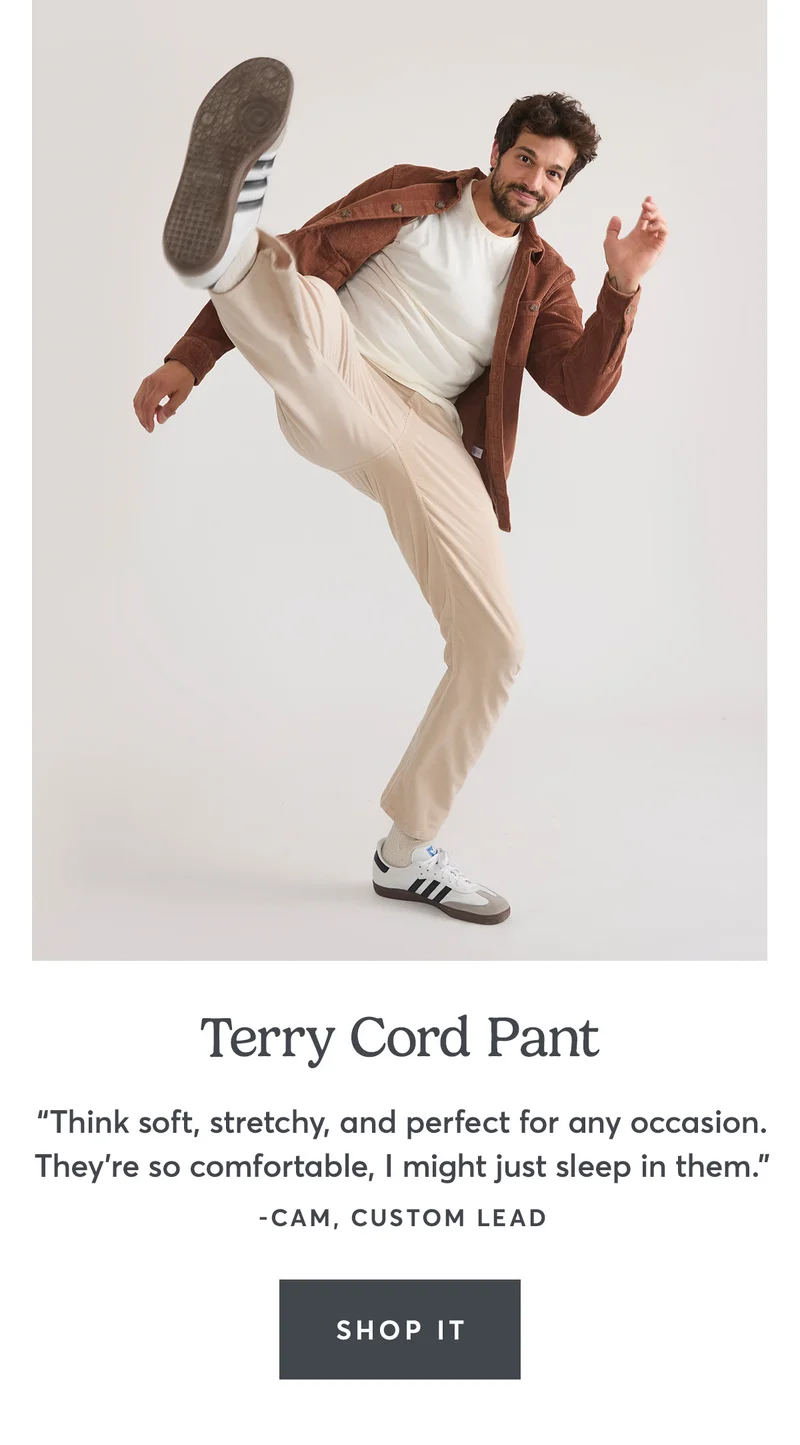 Terry Cord Pant